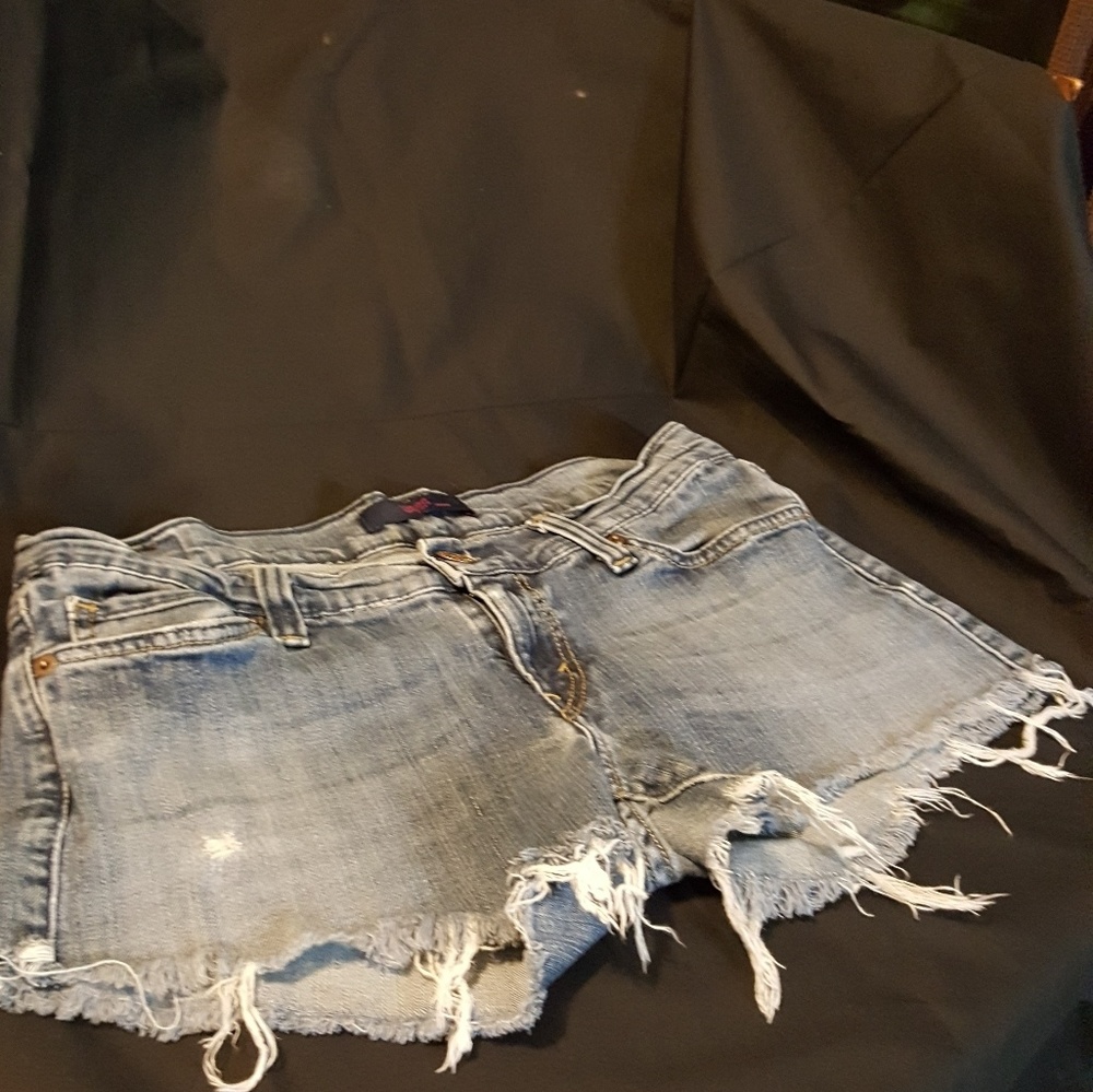 Vintage Levis cutoff jean shorts.